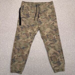 American Eagle Active Flex Camo Joggers Men's Large Lightweight Zip Pocket